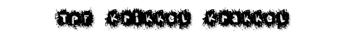 TPF Krikkel Krakkel font